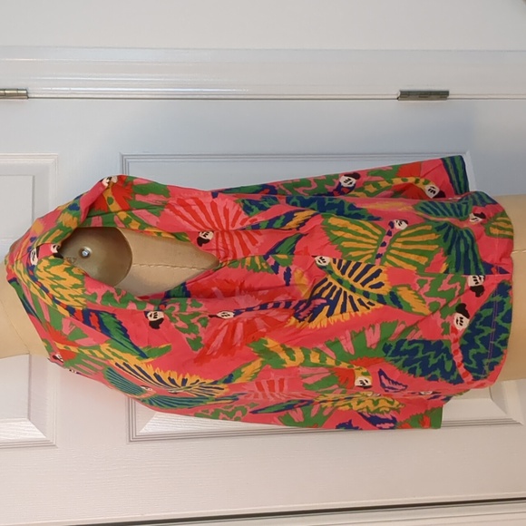 Farm Rio Tropical Macaw T-shirt Sz. L - Picture 4 of 9